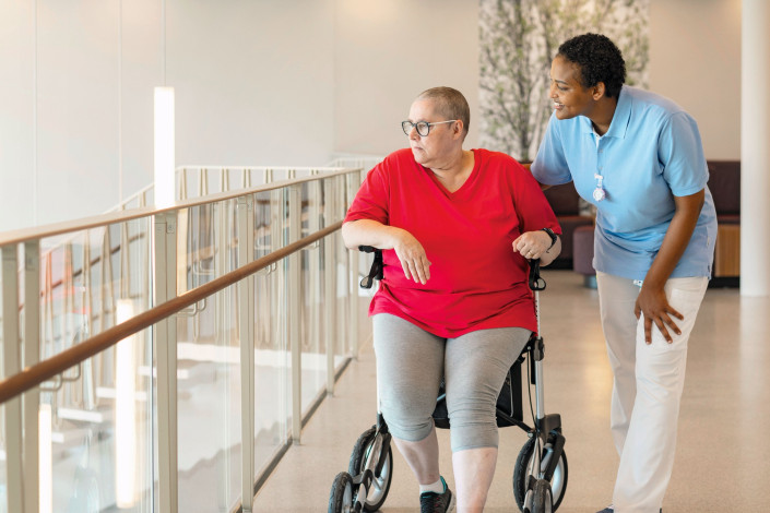 Patientin in der Rehaklinik Barmelweid Patientin in der Rehaklinik Barmelweid